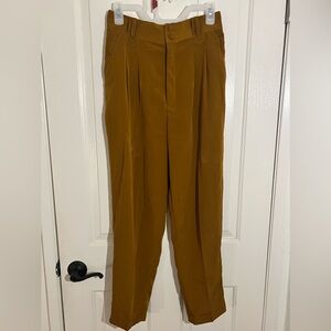 Vintage High Waisted Rust-Brown Tapered Slacks